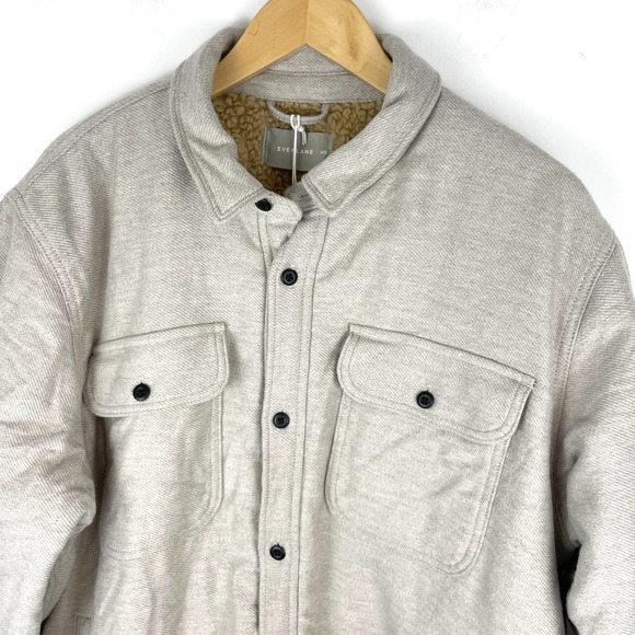 Everlane Men's The ReNew Fleece-Lined Heavyweight Overshirt Size XXL New - Picture 5 of 16